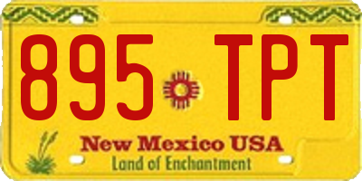 NM license plate 895TPT