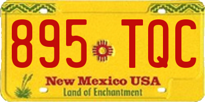 NM license plate 895TQC