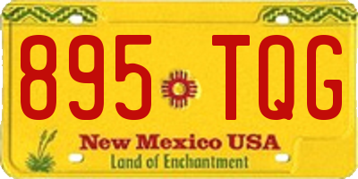 NM license plate 895TQG
