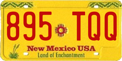 NM license plate 895TQQ