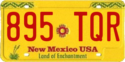 NM license plate 895TQR