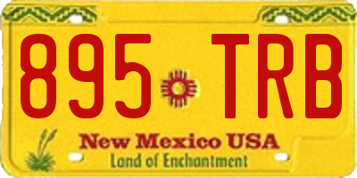 NM license plate 895TRB