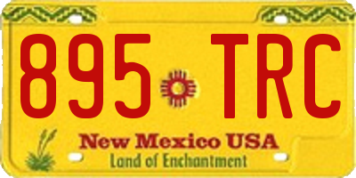 NM license plate 895TRC