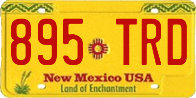 NM license plate 895TRD