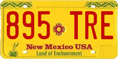 NM license plate 895TRE
