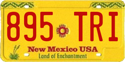 NM license plate 895TRI