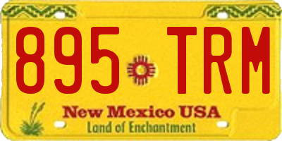 NM license plate 895TRM