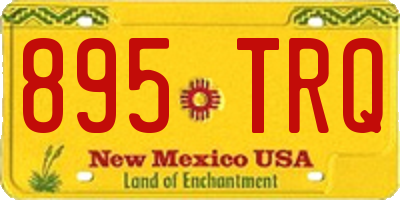 NM license plate 895TRQ
