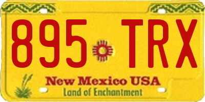 NM license plate 895TRX