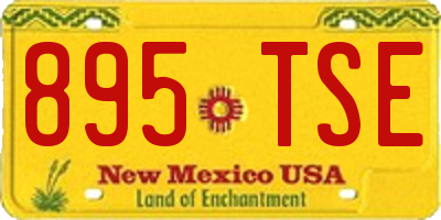 NM license plate 895TSE