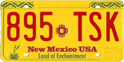 NM license plate 895TSK
