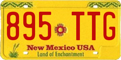 NM license plate 895TTG
