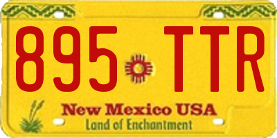NM license plate 895TTR