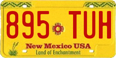 NM license plate 895TUH
