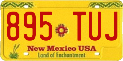 NM license plate 895TUJ
