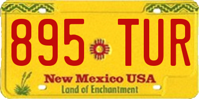 NM license plate 895TUR