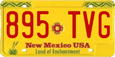 NM license plate 895TVG