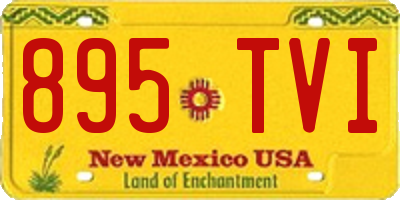 NM license plate 895TVI