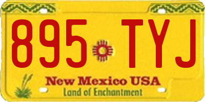 NM license plate 895TYJ