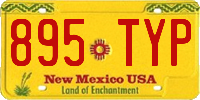 NM license plate 895TYP