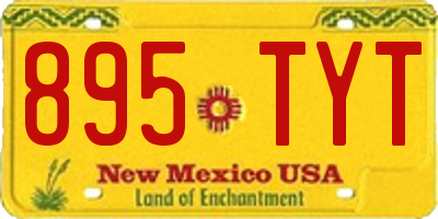 NM license plate 895TYT