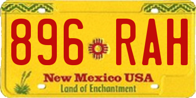 NM license plate 896RAH