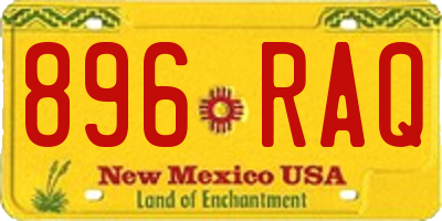NM license plate 896RAQ