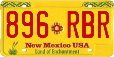 NM license plate 896RBR