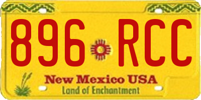 NM license plate 896RCC