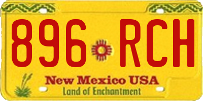 NM license plate 896RCH
