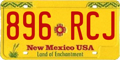 NM license plate 896RCJ