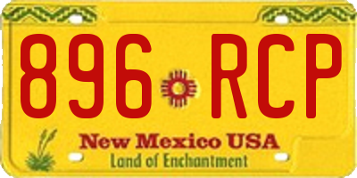 NM license plate 896RCP