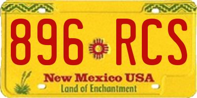 NM license plate 896RCS
