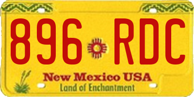 NM license plate 896RDC