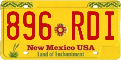 NM license plate 896RDI