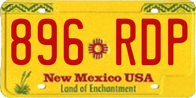 NM license plate 896RDP