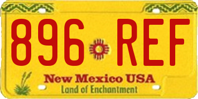NM license plate 896REF