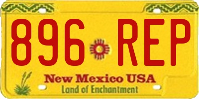 NM license plate 896REP