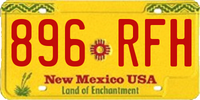 NM license plate 896RFH