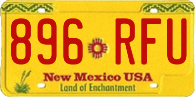 NM license plate 896RFU