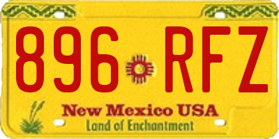 NM license plate 896RFZ