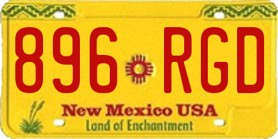 NM license plate 896RGD