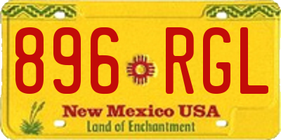 NM license plate 896RGL