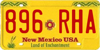 NM license plate 896RHA