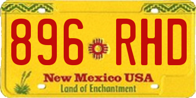 NM license plate 896RHD