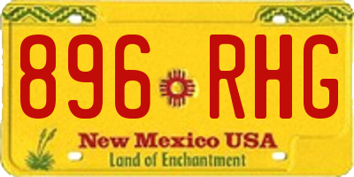 NM license plate 896RHG