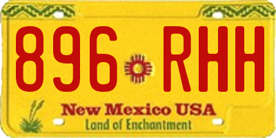NM license plate 896RHH
