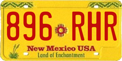 NM license plate 896RHR