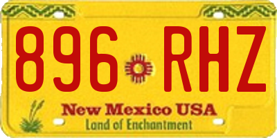 NM license plate 896RHZ