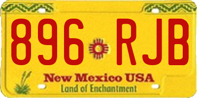 NM license plate 896RJB